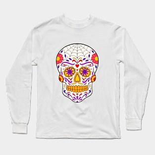 Sugar Skull Art Long Sleeve T-Shirt